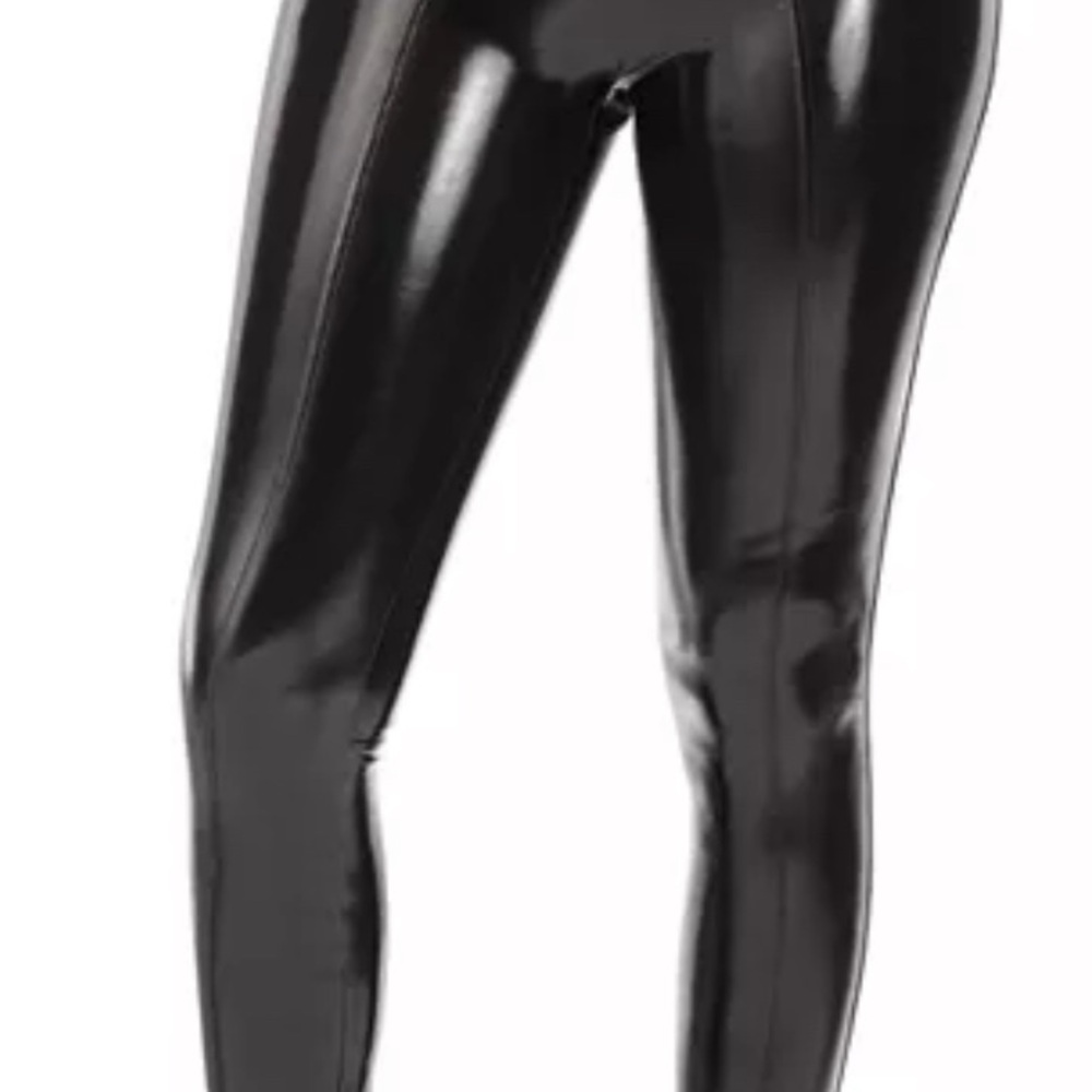 SPANX Faux Leather Patent Leggings